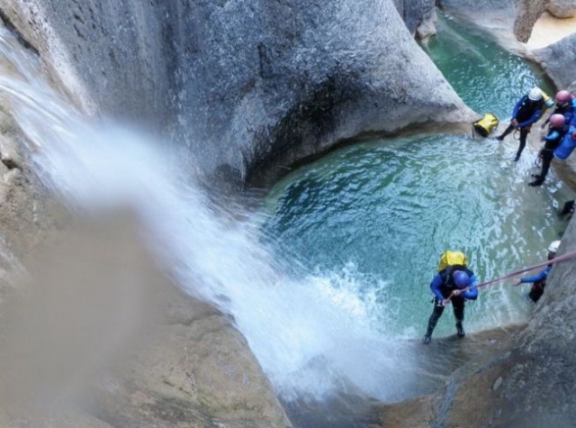 Perfectionnement technique canyoning
